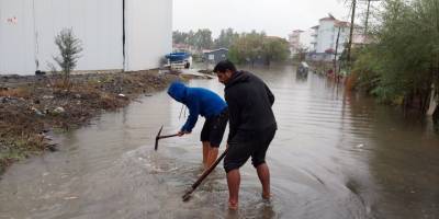 Muğla'da sağanak etkili oldu
