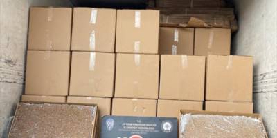 Afyonkarahisar'da 1 milyon 600 bin makaron ele geçirildi