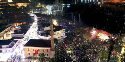 Bodrum'da turizmcileri yeni yıl heyecanı sardı