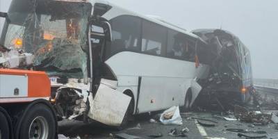 Kuzey Marmara Otoyolu'nda zincirleme kazada 10 kişi öldü, 57 kişi yaralandı