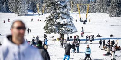 Uludağ'da hafta sonu pistler doldu
