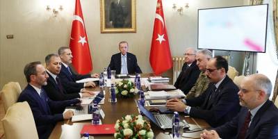 Cumhurbaşkanı Erdoğan başkanlığında güvenlik toplantısı yapıldı