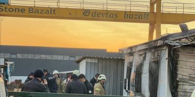 Sultanbeyli'de işçilerin kaldığı konteynerde çıkan yangında 3 kişi hayatını kaybetti