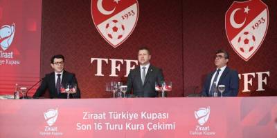 Ziraat Türkiye Kupası'nda son 16 turu kura çekimi yapıldı