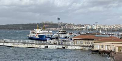 Çanakkale'de yarınki Gökçeada ve Bozcaada feribot seferleri iptal edildi