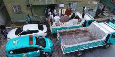 İki gün boyunca süren temizlikte yaklaşık 7 kamyon çöp çıkarıldı!