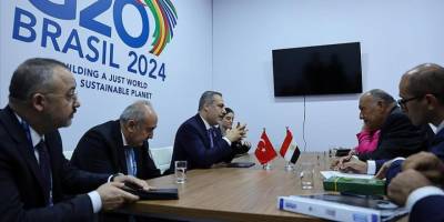 Dışişleri Bakanı Fidan, Rio de Janeiro'da Mısırlı mevkidaşı Şukri ile görüştü