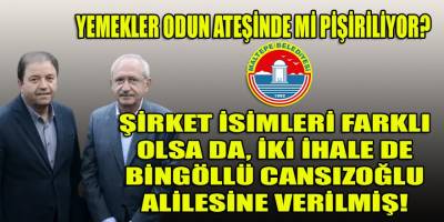 Bir açık diğeri 21B'den Bingöllü Cansızoğlu'na 32 milyonluk yemek ihalesi!