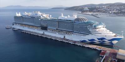 Dünyanın en büyük kruvaziyerlerinden "Sun Princess" Türkiye'ye ilk seferini yaptı