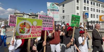 Nazilli'de obeziteye karşı farkındalık yürüyüşü yapıldı