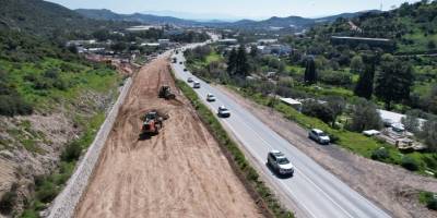 Bodrum'un Ortakent-Yalıkavak kara yolunda çalışmalar yeniden başlatıldı