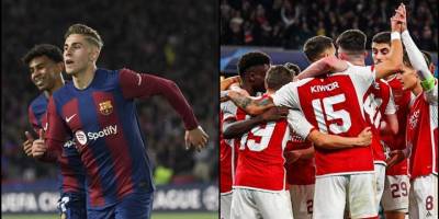 Barcelona ve Arsenal, UEFA Şampiyonlar Ligi'nde çeyrek finale çıktı