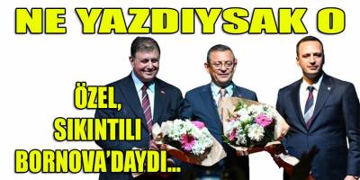 Özel, metropolde 2. sıkıntılı ilçe Bornova'daydı!