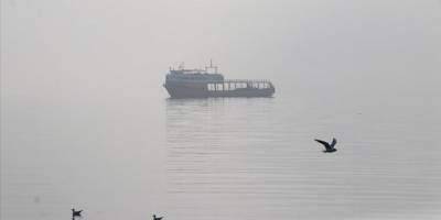 Tekirdağ'da yoğun sis karada ve denizde ulaşımı etkiledi