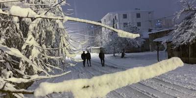 Van'da sağanak ve kar hayatı olumsuz etkiledi