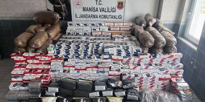 Manisa'da kaçak makaron operasyonu gerçekleştirildi