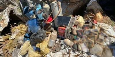 Tunceli'de teröristlere ait mühimmat ve yaşam malzemesi ele geçirildi