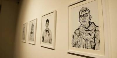 Otizmli sanatçı Remzi Yılmaz'ın "Tanıdık Yüzler" sergisi açıldı