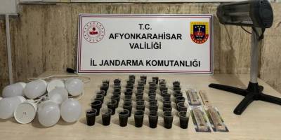 Afyonkarahisar'da silahla yaralanan şüphelinin evinde kenevir ele geçirildi