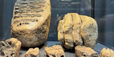 Samsun'da 14 yıl önce tesadüfen bulunan mamut fosilleri sergilenmeye başlandı