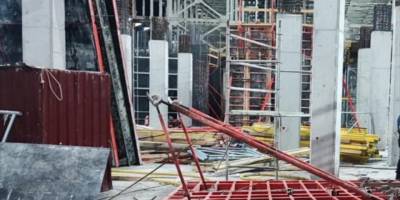 Muğla'da inşaatta üstlerine çelik kalıp düşen işçilerden biri öldü, diğeri yaralandı