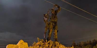 Denizli'deki heykel yangınıyla ilgili 1 çocuk gözaltına alındı