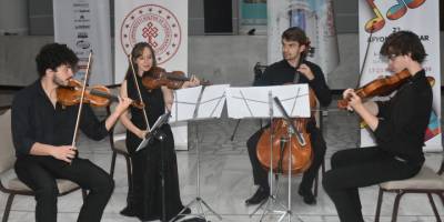 23. Afyonkarahisar Klasik Müzik Festivali'nde "Suk Dörtlüsü Quartet" sahne aldı