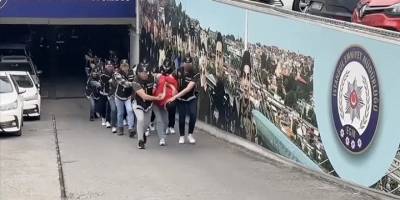 İstanbul'da "Mahzen-29" operasyonu kapsamında 15 zanlı tutuklandı