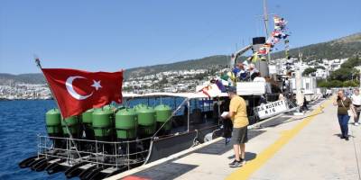 Bodrum'da, TCG Nusret Müze Gemisi ziyarete açıldı
