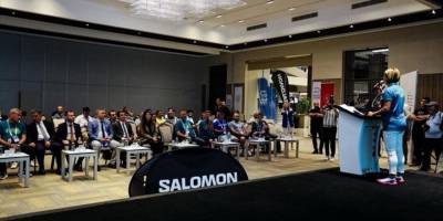 Salomon Çeşme Yarı Maratonu'nun basın toplantısı yapıldı