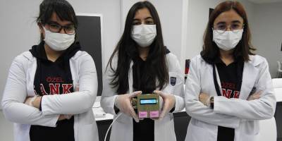 Öğrencilerden 5 dakikada Covid-19 test sonucu veren cihaz