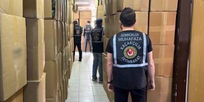 Gümrük Muhafaza ekiplerince 1 milyar 22 milyon lira değerinde kaçak eşya ele geçirildi