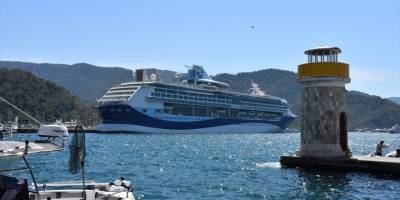 "Marella Discovery" 1695 yolcusuyla Marmaris'e geldi