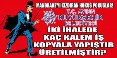 Aydın BŞB'nin Durnabaş'a verdiği iki ihaledeki kopyala yapıştır iş kalemleri!