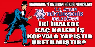 Aydın BŞB'nin Durnabaş'a verdiği iki ihaledeki kopyala yapıştır iş kalemleri!