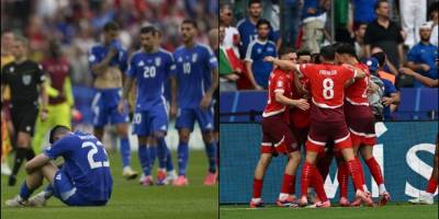 EURO 2024'te ilk çeyrek finalist İsviçre oldu, son şampiyon İtalya havlu attı