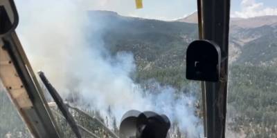 Karaman'da orman yangınına müdahale ediliyor