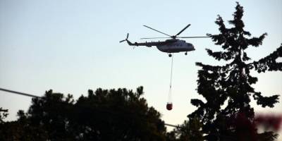 İzmir'deki orman yangınlarına havadan müdahale sabah saatlerinde yeniden başlatıldı