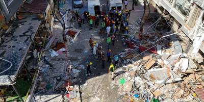 Torbalı ilçesinde patlama meydana gelen bölge havadan görüntülendi