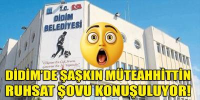 Didim'de günün konusu "şaşkın müteahhittin" şaibeli binasına oturma ruhsatı alma şovu!
