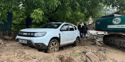 Gümüşhane'de şiddetli yağış hasara neden oldu