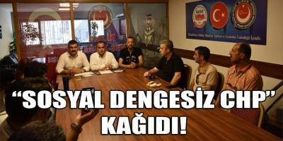 "Sosyal dengesiz CHP' yazılı kağıt" taşıdı, açığa alındı!