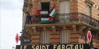 Paris Olimpiyat Oyunları'nda bisiklet yarışı, Filistin'e destek gösterilerine sahne oldu