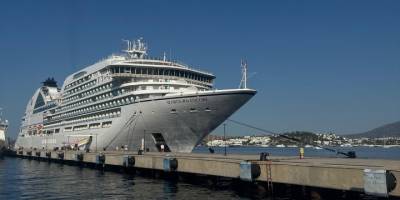 Bodrum'a "Seabourn Encore" kruvaziyeri 571 yolcu getirdi