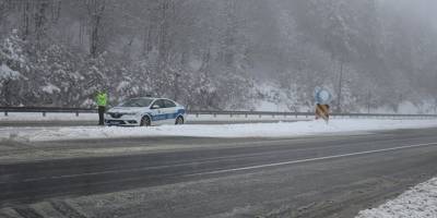 Bolu Dağı’nda kar kalınlığı 20 santimetreye ulaştı