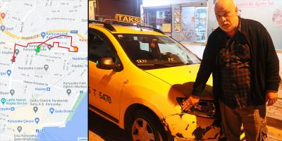 İzmir’de film gibi olay: Kaçırdığı taksi ile yayaya çarpan kadın, kovalamaca sonucu yakalandı