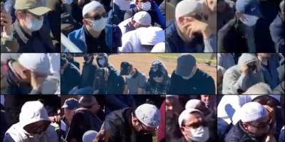 Ölen FETÖ elebaşı Gülen için gelen örgüt mensupları arasında yüz gizleme çabaları dikkati çekti