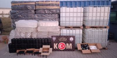 Aydın'da sahte alkol operasyonunda 3 kişi gözaltına alındı