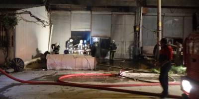 İplik fabrikası alevlere teslim oldu