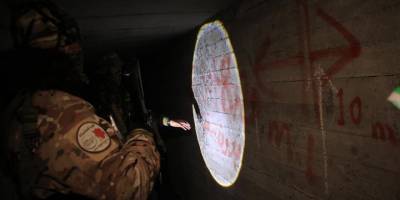 Münbiç'te teröristlerce kullanılan hastanenin altında tünel ağı bulundu